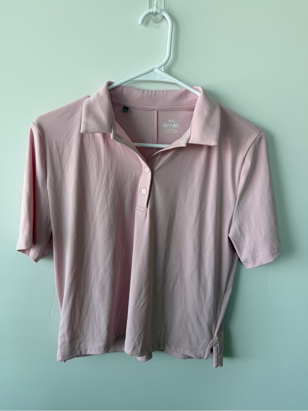 Under Armour Pink Performance Golf Polo Shirt XS Athletic Activewear